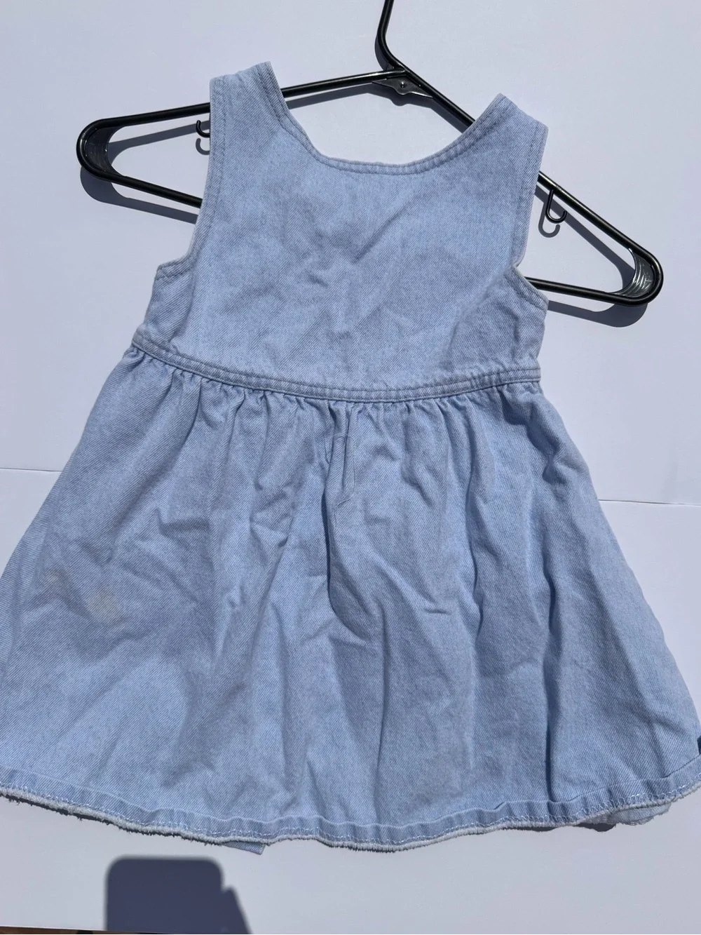 Disney Light Blue Denim Princess Button-Front Dress